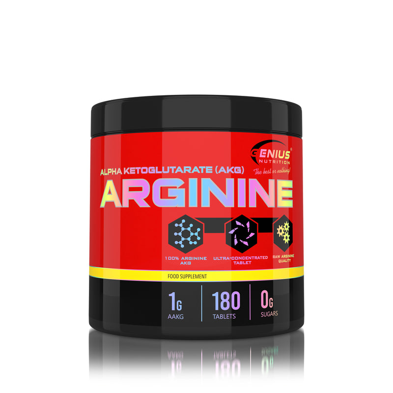 Incarca imaginea in galerie, AAKG 180 tabs 1000mg Genius Nutrition - Supliment pentru pompare si pentru productia de oxid nitric