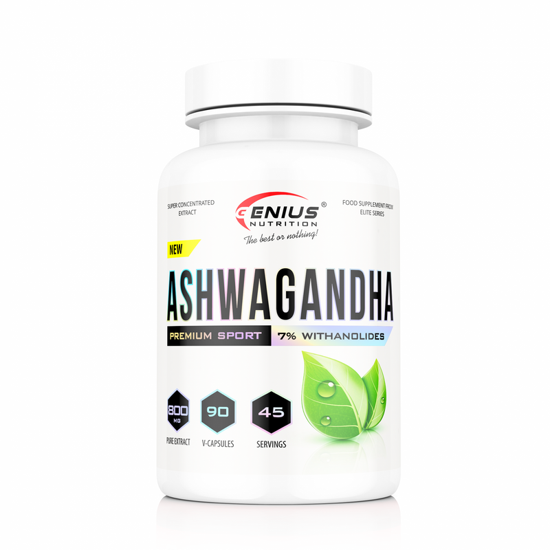 Incarca imaginea in galerie, ASHWAGANDHA 90caps Genius Nutrtion – Supliment adaptogen pentru balanta hormonala cu efect puternic antistres