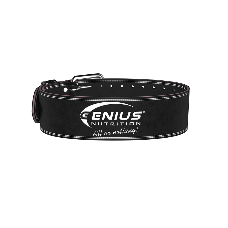 Incarca imaginea in galerie, CENTURA FITNESS GG-1 (WEIGHTLIFTING BELT) Genius Nutrition - Accesoriu indispensabil pentru ridicarea greutatilor, ce asigura suport pentru zona lombara si abdominala, minimizand riscul de accidentari.