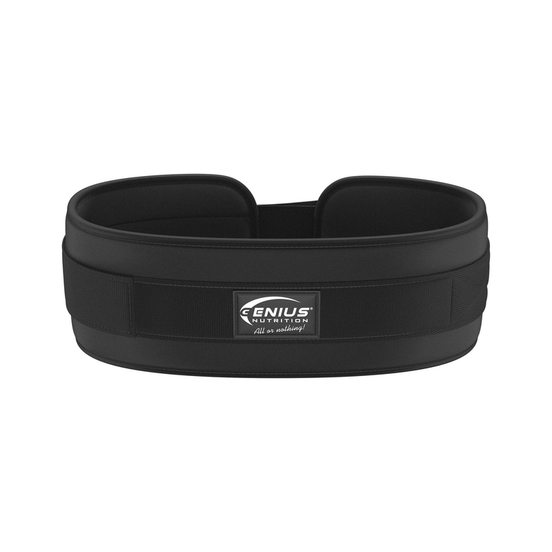 Incarca imaginea in galerie, CENTURA FITNESS GG-3 (WEIGHTLIFTING BELT) Genius Nutrition - Accesoriu indispensabil pentru ridicarea greutatilor, ce asigura suport pentru zona lombara si abdominala, minimizand riscul de accidentari.
