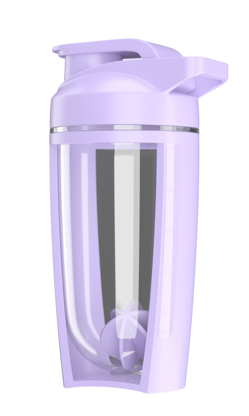 Incarca imaginea in galerie, G-Shaker 500ml Genius Nutrition Mov - Fabricat din copoliester PCTG non-toxic, shakerul de 500 ml dispune de un capac cu filet si un mixer intern, ideal pentru amestecarea suplimentelor pudra ca proteinele si creatina.