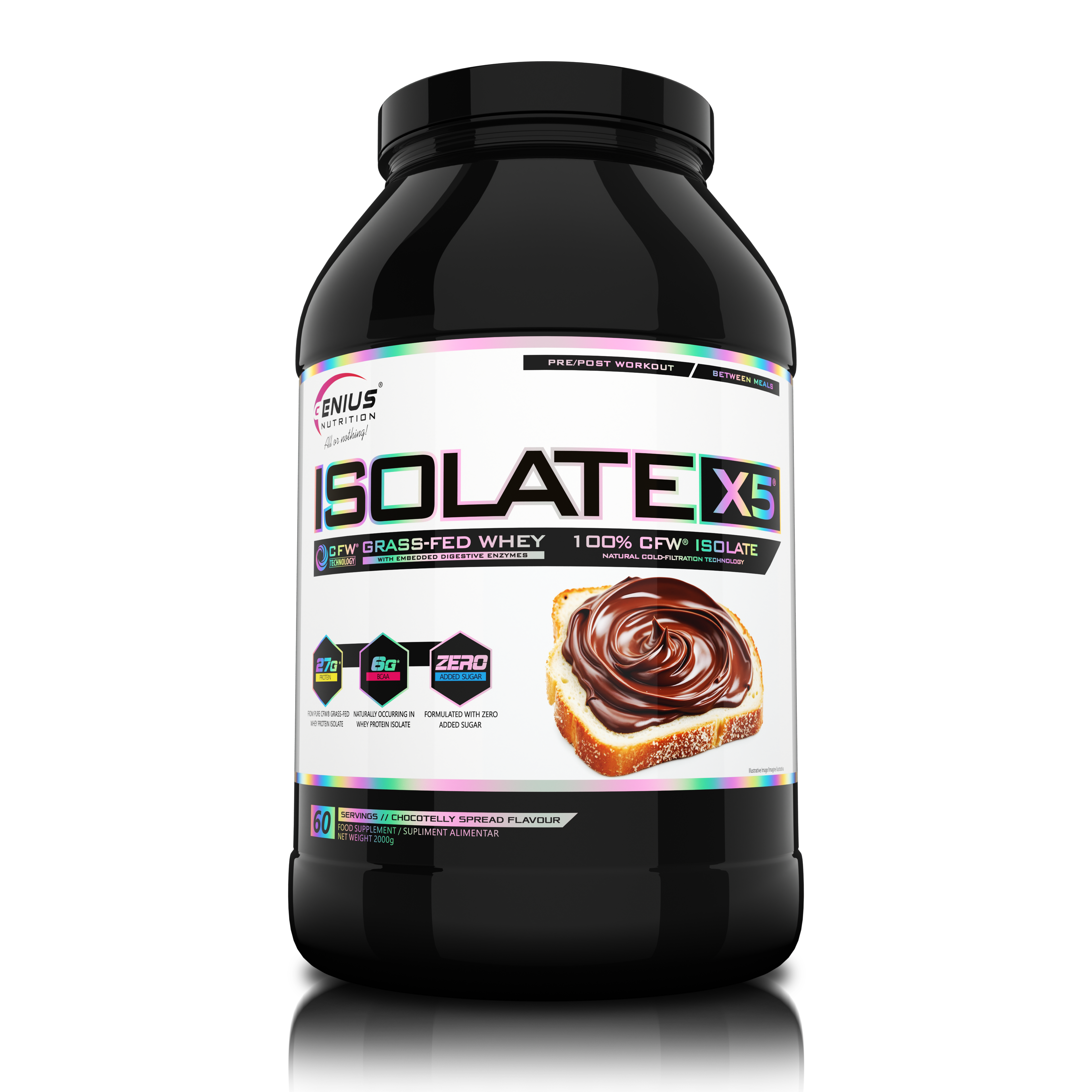 ISOLATE-X5® 2000g/60serv – Genius Nutrition®