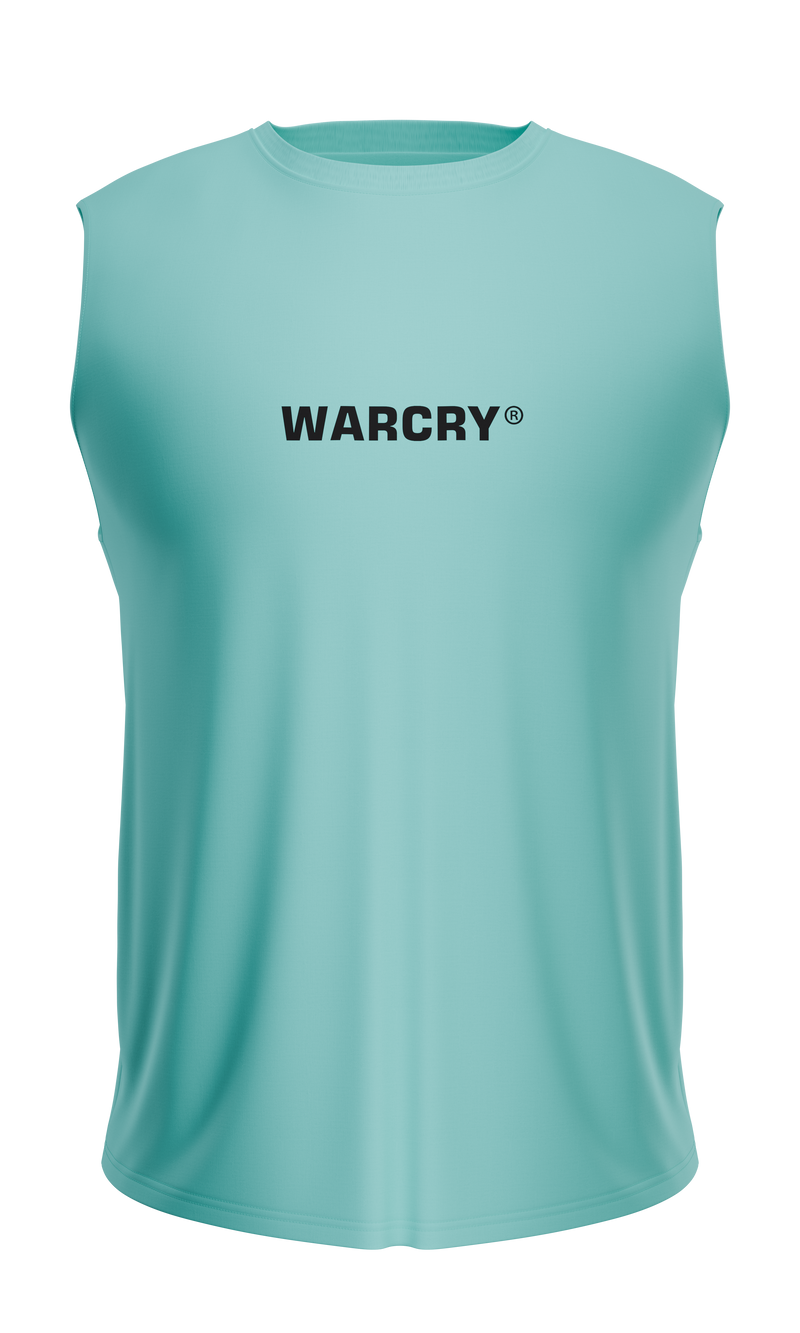 Incarca imaginea in galerie, Maiou WARCRY® FITNESS (FITNESS TANK TOP) Albastru - Confectionat dintr-un amestec premium de bumbac si spandex, acest maiou iti ofera confort desavarsit, fiind usor de asortat cu orice echipament sportiv.