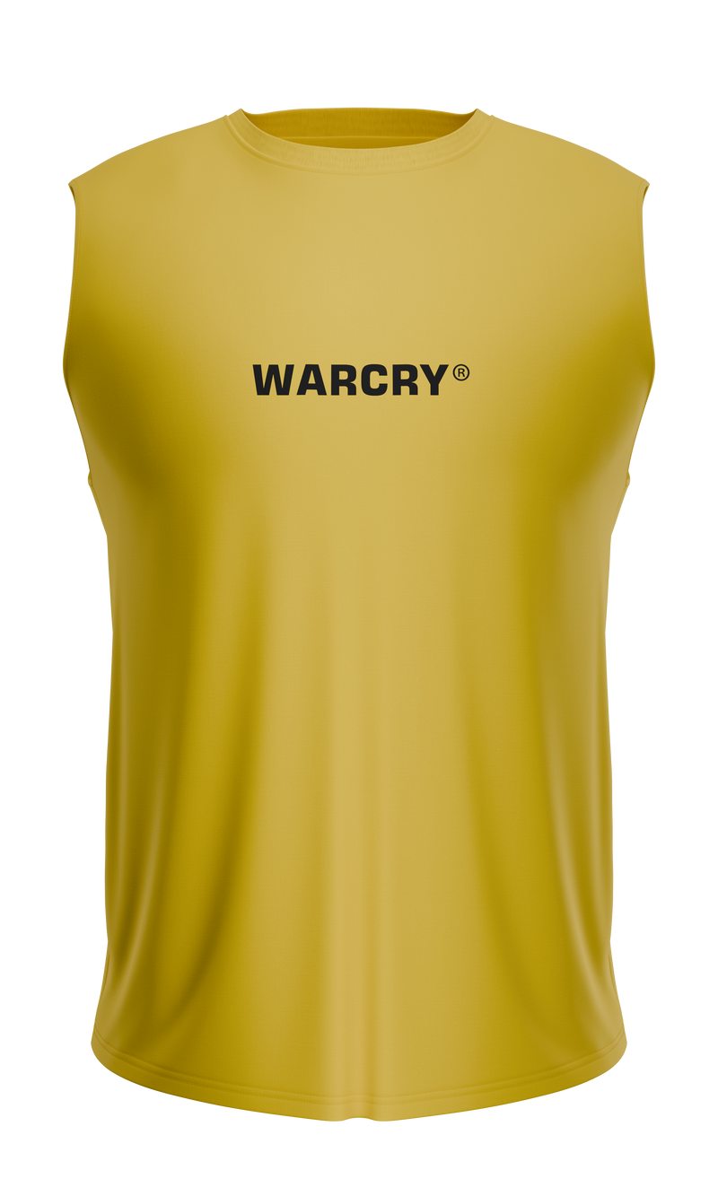 Incarca imaginea in galerie, Maiou WARCRY® FITNESS (FITNESS TANK TOP) Galben - Confectionat dintr-un amestec premium de bumbac si spandex, acest maiou iti ofera confort desavarsit, fiind usor de asortat cu orice echipament sportiv.