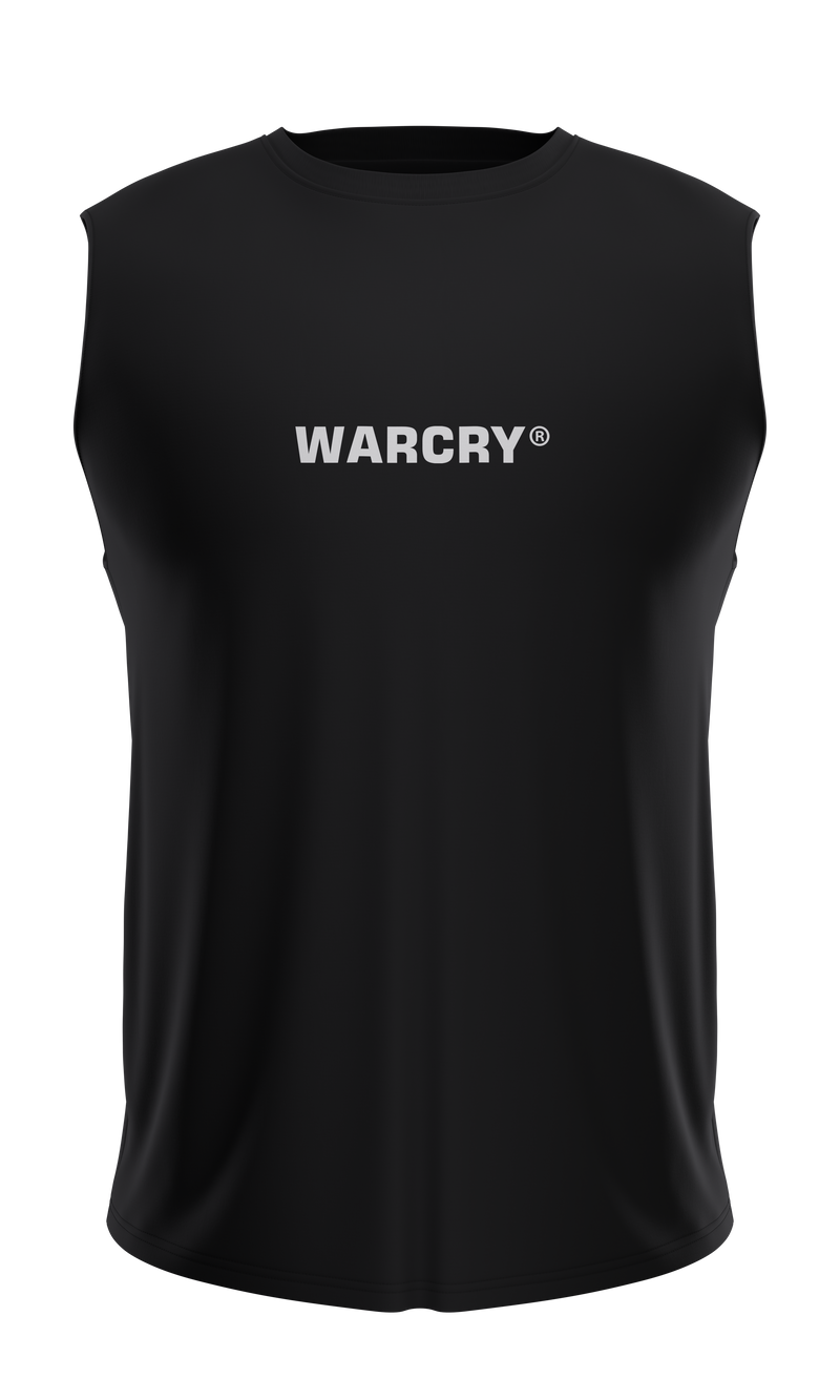 Incarca imaginea in galerie, Maiou WARCRY® FITNESS (FITNESS TANK TOP) Negru - Confectionat dintr-un amestec premium de bumbac si spandex, acest maiou iti ofera confort desavarsit, fiind usor de asortat cu orice echipament sportiv.