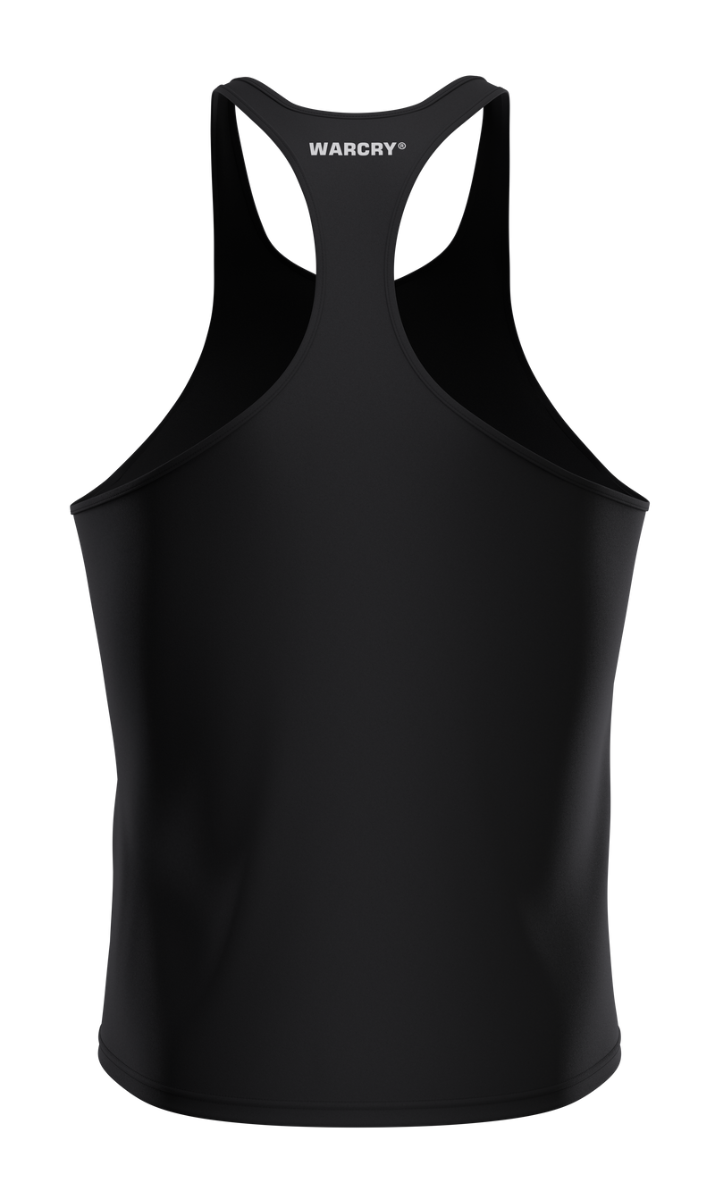 Incarca imaginea in galerie, Maiou WARCRY® GYM (GYM TANK TOP) Negru - Confectionat dintr-un amestec premium de bumbac si spandex, acest maiou iti ofera confort desavarsit, fiind usor de asortat cu orice echipament sportiv.