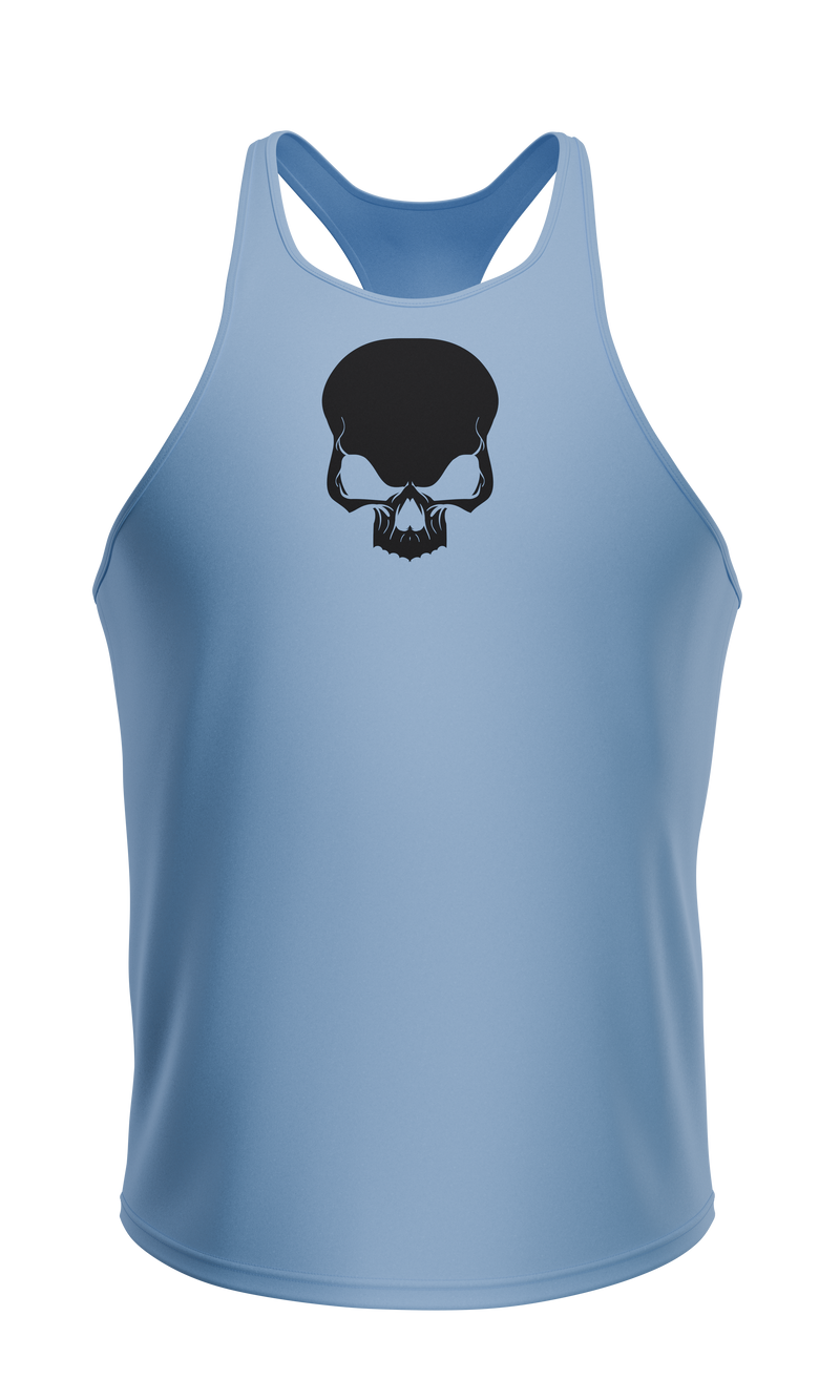 Incarca imaginea in galerie, Maiou WARCRY® GYM (GYM TANK TOP) Albastru - Confectionat dintr-un amestec premium de bumbac si spandex, acest maiou iti ofera confort desavarsit, fiind usor de asortat cu orice echipament sportiv.