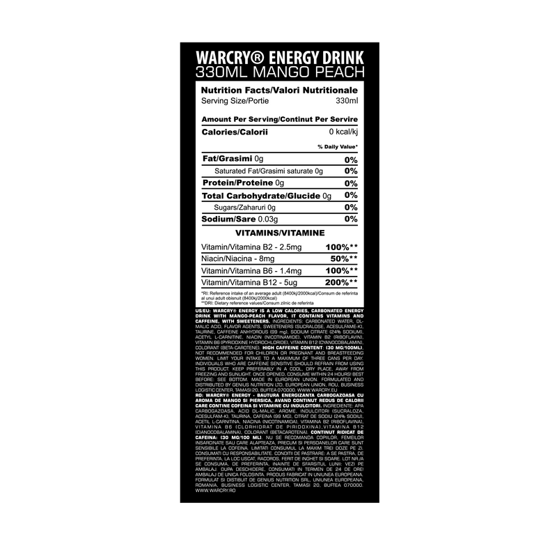 Incarca imaginea in galerie, WARCRY® ENERGY DRINK 330ML