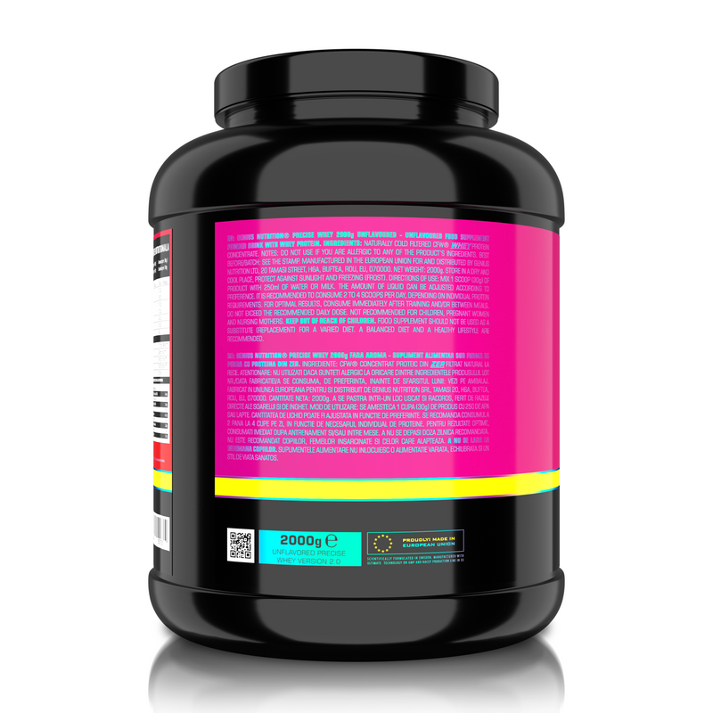 Incarca imaginea in galerie, PRECISE WHEY 2000g 66serv Genius Nutrition – Supliment proteic concentrat din zer cu continut ridicat de BCAA fara aroma si indulcitori.