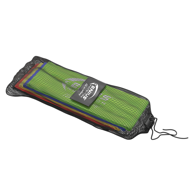 Incarca imaginea in galerie, SET BENZI ELASTICE GG-2 (RESISTANCE BANDS) Genius Nutrition - Perfect pentru tonifierea fesierilor, intarirea zonei abdominale si sculptarea picioarelor, fiind un accesoriu esential pentru orice rutina de antrenament la sala sau in aer liber.