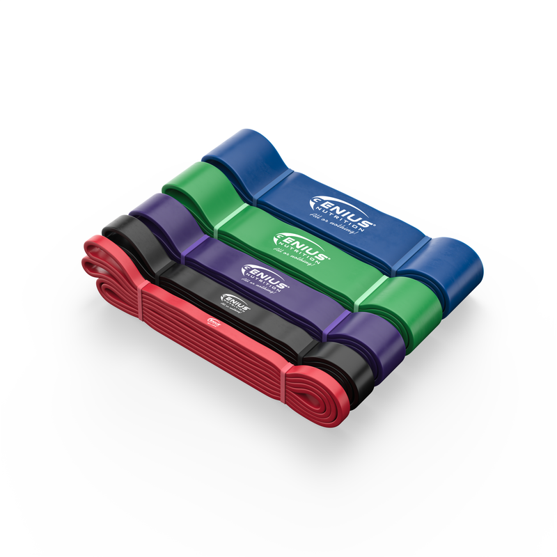 Incarca imaginea in galerie, SET BENZI REZISTENTA GG-1 (PULL-UP BANDS) Genius Nutrition - Imbunatateste forta, flexibilitatea si mobilitatea, fiind usor de transportat si ajustabil ca intensitate.