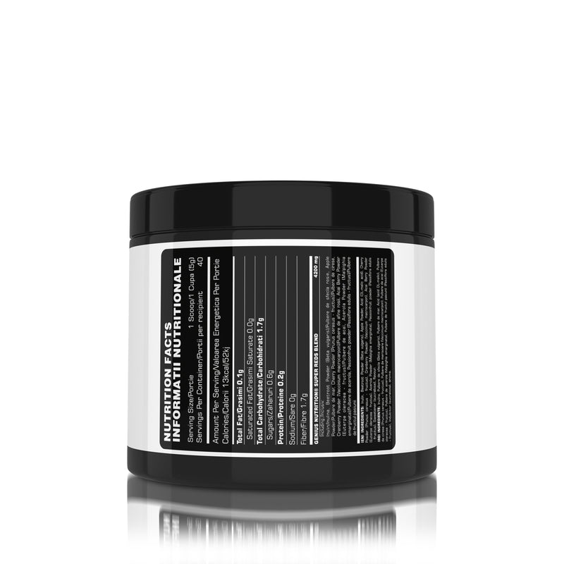 Incarca imaginea in galerie, SUPER REDS 200g 40serv Genius Nutrition – Supliment nutritiv din fructe rosii bogat in fibre cu micronutrienti si antioxidanti ideal pentru imbunatatirea starii de sanatate si a nivelului de energie