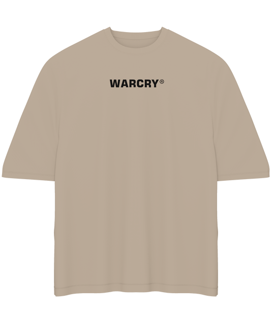 Tricou WARCRY® Oversized Nisip - Tricou din bumbac 100%, cu o greutate de 260 gsm, ideal pentru durabilitate si confort pe piele, usor de asortat oricarui stil