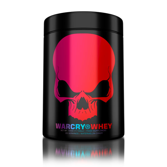 WARCRY CLEAR WHEY 500g 20serv Genius Nutrition – Supliment proteic clear whey cu putine calorii, fara zahar si grasimi adaugate, continut scazut de lactoza cu aroma racoritoare de watermenlon candy