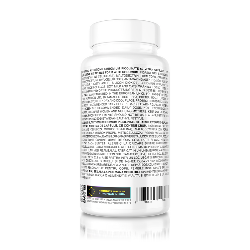 Incarca imaginea in galerie, CHROMIUM PICOLINATE 60caps/60serv