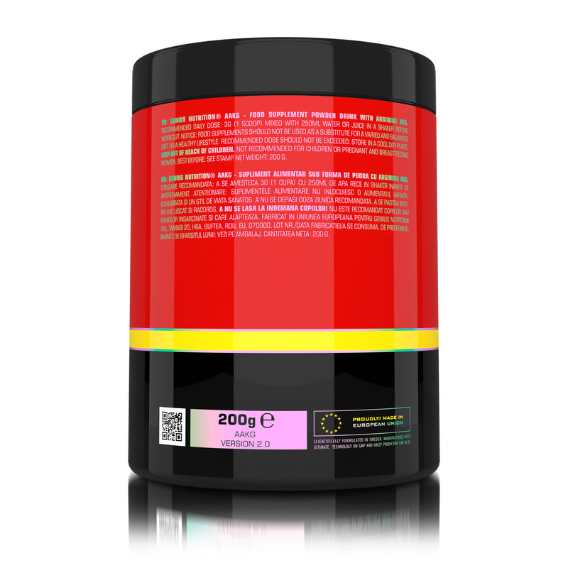 Incarca imaginea in galerie, AAKG Arginine powder 200g Genius Nutrition fara aroma - Supliment pentru pompare si pentru productia de oxid nitricSupliment_pentru pompare si pentru productia de oxid nitric
