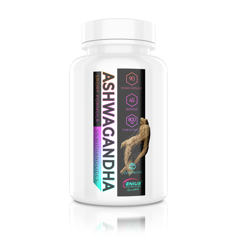 Incarca imaginea in galerie, ASHWAGANDHA 90caps Genius Nutrition – Supliment adaptogen pentru balanta hormonala cu efect puternic antistres
