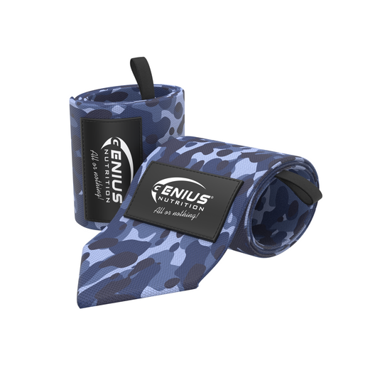 BANDAJE INCHETURI GG-1 (WRIST WRAPS) Genius Nutrition – Protectie pentru incheieturi esentiale pentru exercitii de forta, ajutand la prevenirea accidentarilor si la imbunatatirea performantei.