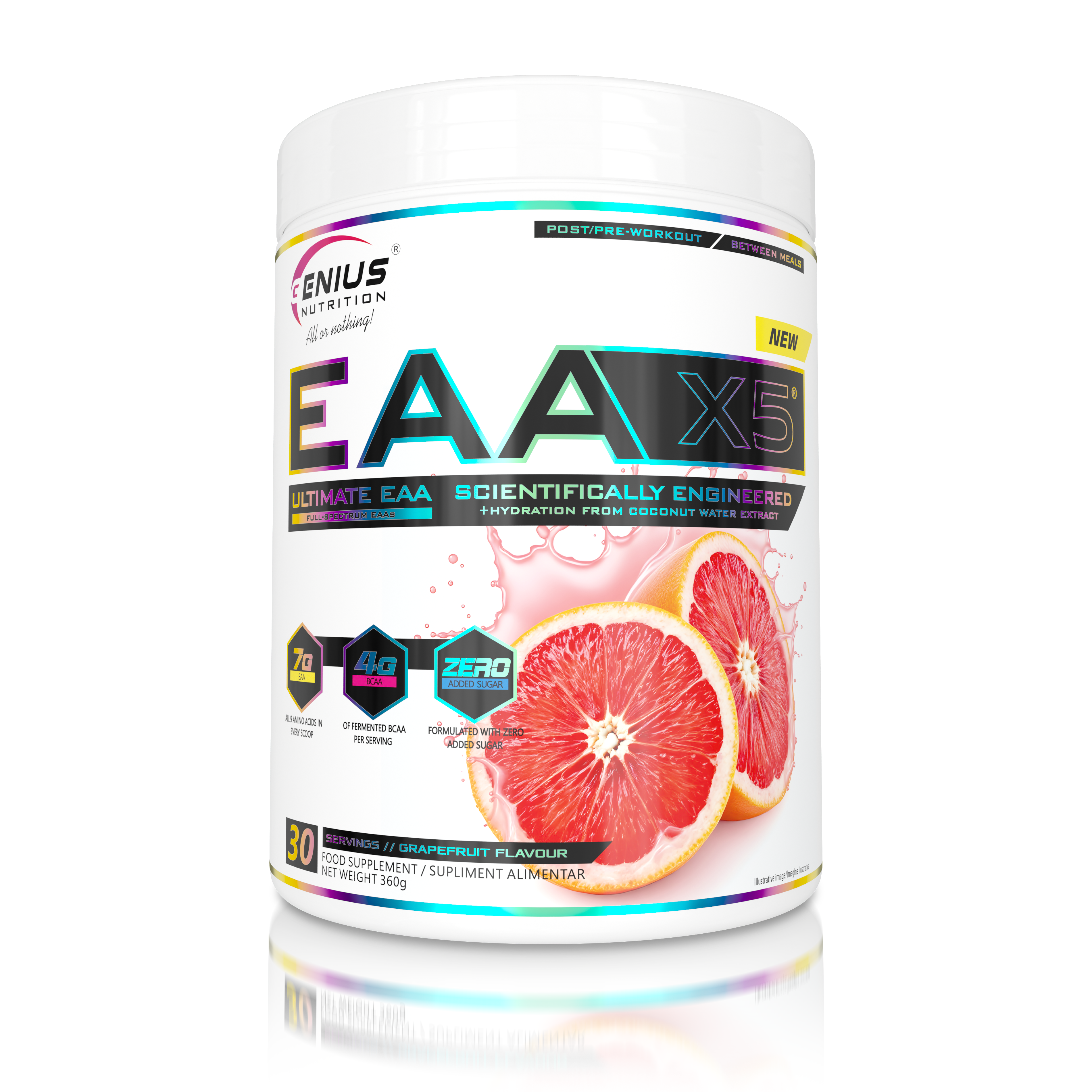 EAA-X5® 360g/30serv | Genius Nutrition – Genius Nutrition®