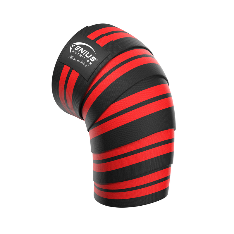 Incarca imaginea in galerie, FASE PENTRU GENUNCHI GG-1 (KNEE WRAPS) Genius Nutrition – Ofera stabilitate articulara imbunatatita, performanta crescuta in genuflexiuni, diminueaza presiunea asupra genunchilor, asigura sustinere ajustabila si previne leziunile.
