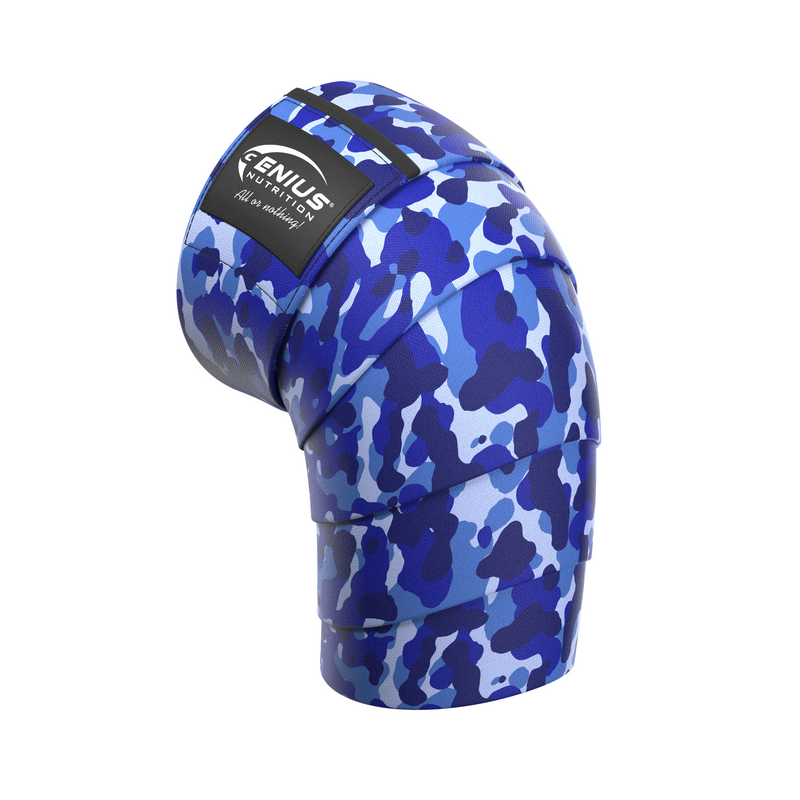 Incarca imaginea in galerie, FASE PENTRU GENUNCHI GG-2 (KNEE WRAPS) Genius Nutrition – Ofera stabilitate articulara imbunatatita, performanta crescuta in genuflexiuni, diminueaza presiunea asupra genunchilor, asigura sustinere ajustabila si previne leziunile.

