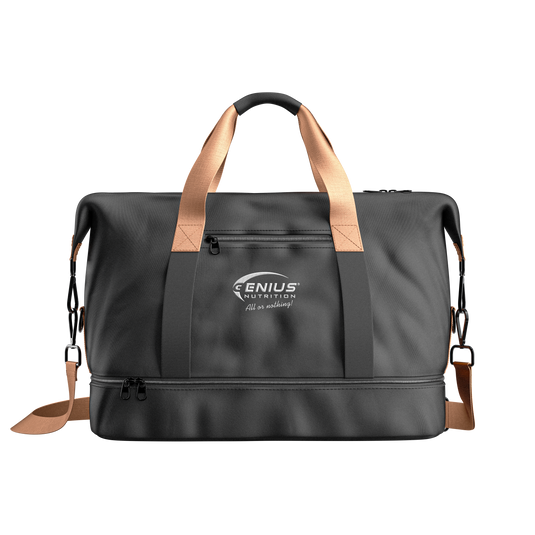 Geanta CASUAL Genius Nutrition Negru - Accesoriul perfect pentru cei care cauta un echilibru intre stil si functionalitate.