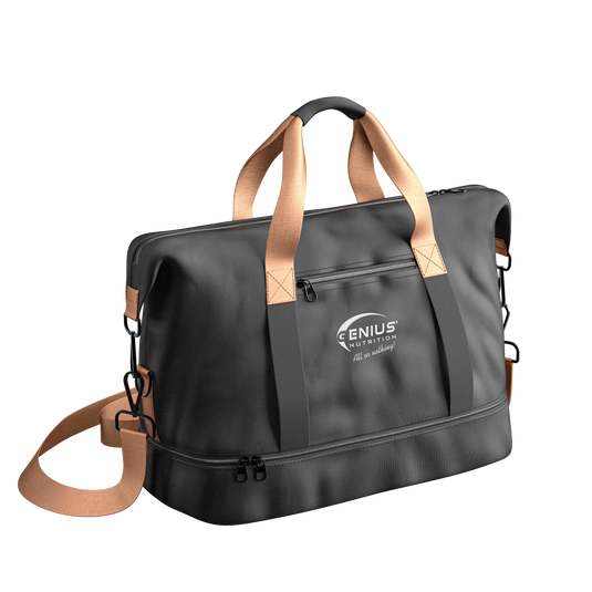 Geanta CASUAL Genius Nutrition Negru - Accesoriul perfect pentru cei care cauta un echilibru intre stil si functionalitate.