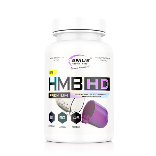 HMB-HD 90caps 45serv Genius Nutrition – Supliment anticatabolic, derivat de leucina pentru stimularea sintezei proteice