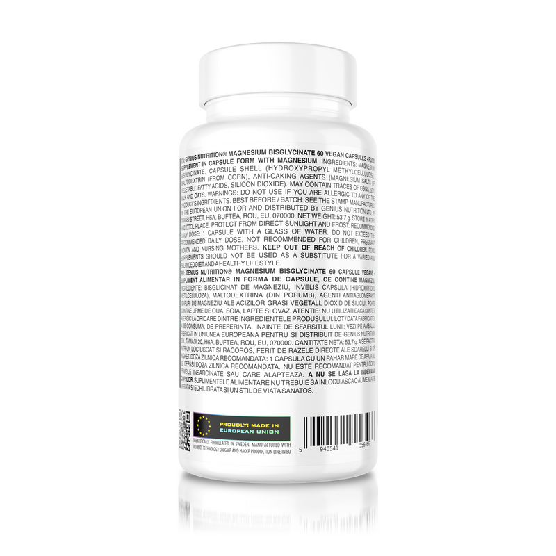 Incarca imaginea in galerie, MAGNESIUM BISGLYCINATE 60caps/60serv
