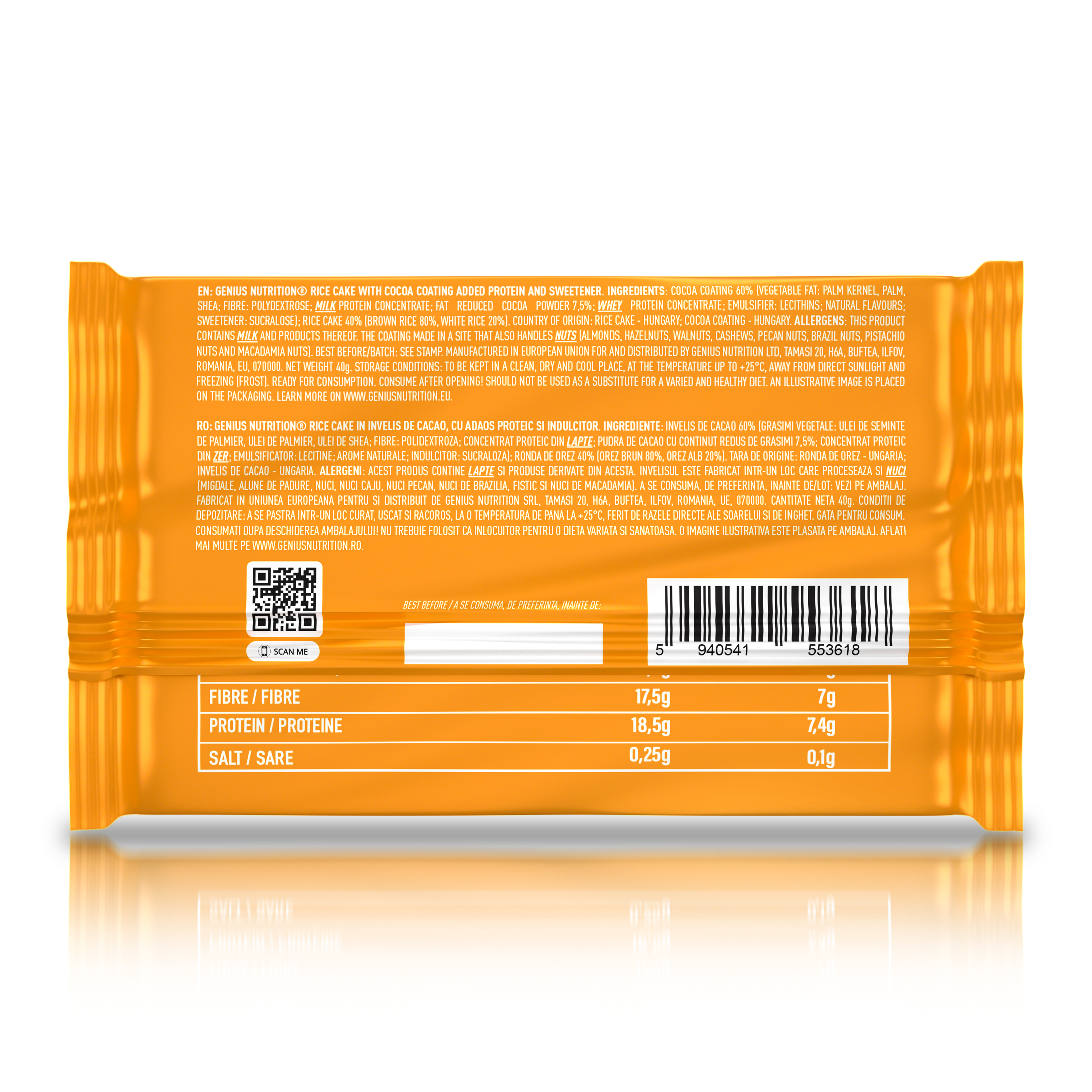 PROTEIN RICE CAKE 40g | Genius Nutrition®