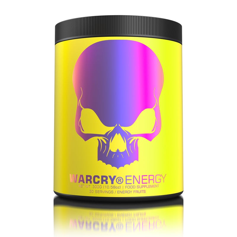 Incarca imaginea in galerie, WARCRY ENERGY 300g 30serv Genius Nutrition - Supliment pre-workout pentru un boost de energie si concentrare, cu electroliti din apa de cocos pentru o hidratare echilibrata pe durata antrenamentelor cu aroma de energy fruits
