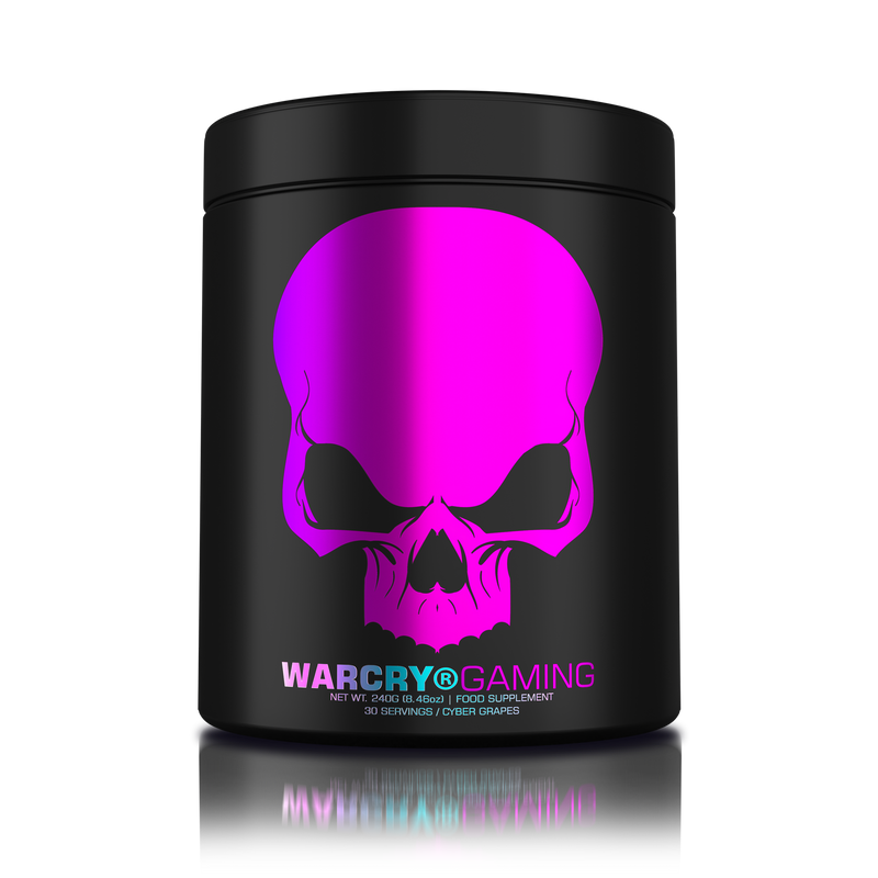 Incarca imaginea in galerie, WARCRY GAMING 240g 30serv Genius Nutrition - Supliment pentru sesiuni intense de gaming, care stimuleaza functia cognitiva, furnizeaza energie, imbunatateste memoria, reduce stresul si favorizeaza o rehidratarea eficienta cu aroma de cyber grapes 
