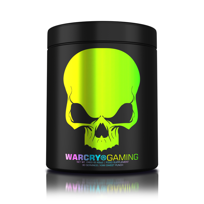 Incarca imaginea in galerie, WARCRY GAMING 240g 30serv Genius Nutrition - Supliment pentru sesiuni intense de gaming, care stimuleaza functia cognitiva, furnizeaza energie, imbunatateste memoria, reduce stresul si favorizeaza o rehidratarea eficienta cu aroma de kiwi sweet punch
