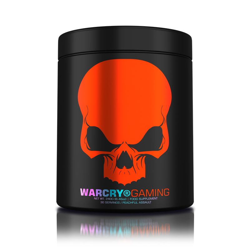 Incarca imaginea in galerie, WARCRY GAMING 240g 30serv Genius Nutrition - Supliment pentru sesiuni intense de gaming, care stimuleaza functia cognitiva, furnizeaza energie, imbunatateste memoria, reduce stresul si favorizeaza o rehidratarea eficienta cu aroma de peachful assault
