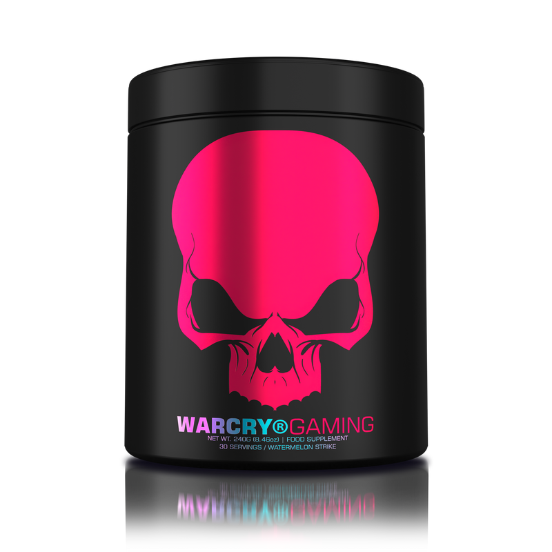 Incarca imaginea in galerie, WARCRY GAMING 240g 30serv Genius Nutrition - Supliment pentru sesiuni intense de gaming, care stimuleaza functia cognitiva, furnizeaza energie, imbunatateste memoria, reduce stresul si favorizeaza o rehidratarea eficienta cu aroma de watermelon strike
