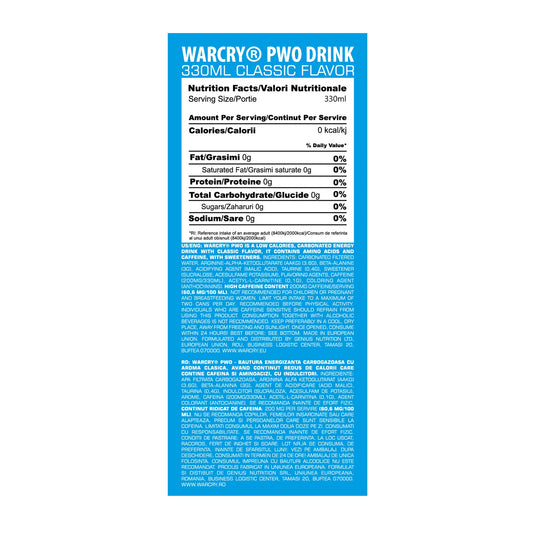 WARCRY PRE-WORKOUT 330ml 1serv Genius Nutrition – Supliment pre-workout gata preparat cu 0 calorii, ideal pentru energie, pompare si anduranta maxima 