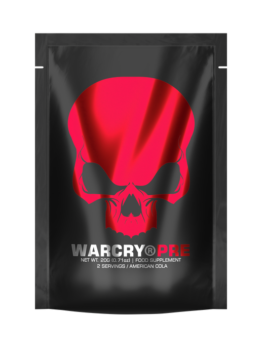 WARCRY PRE 20g - Supliment pre-workout pentru energie, pompare, anduranta si concentrare, potrivit pentru antrenamente intense cu aroma de american cola