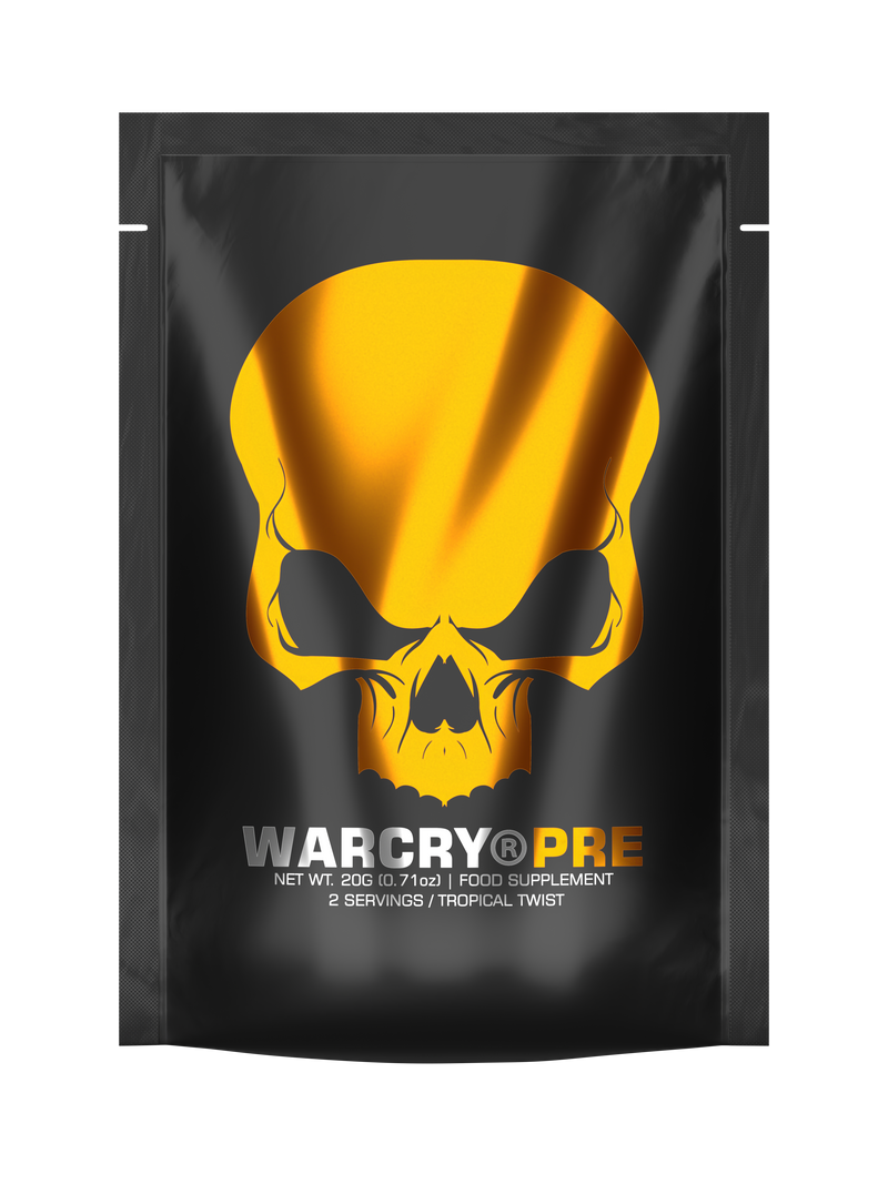 Incarca imaginea in galerie, WARCRY PRE 20g - Supliment pre-workout pentru energie, pompare, anduranta si concentrare, potrivit pentru antrenamente intense cu aroma de tropical twist
