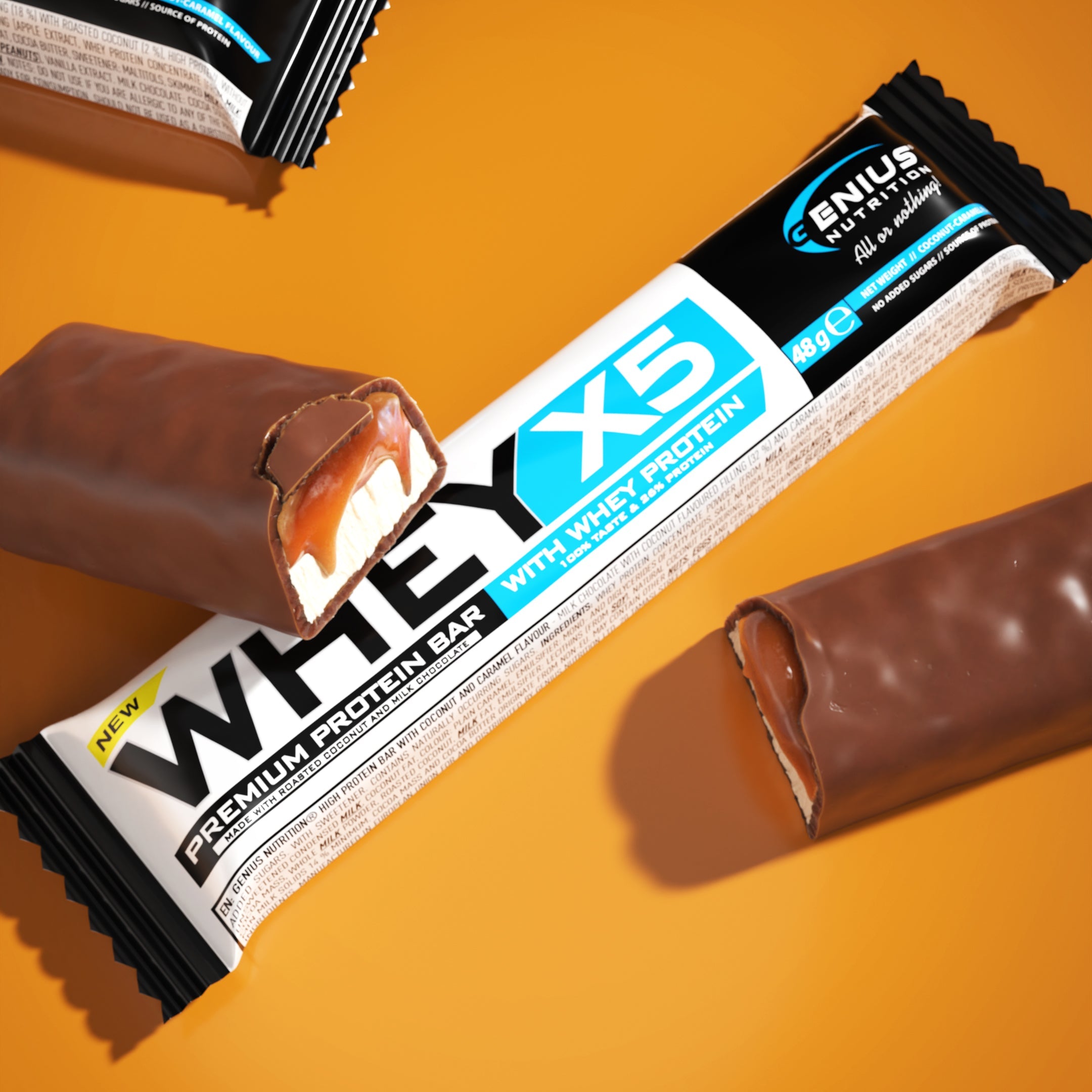 chizMISSION UV PREVENTER 5本セット WHEY-X5 PROTEIN BAR 48g | Genius Nutrition®