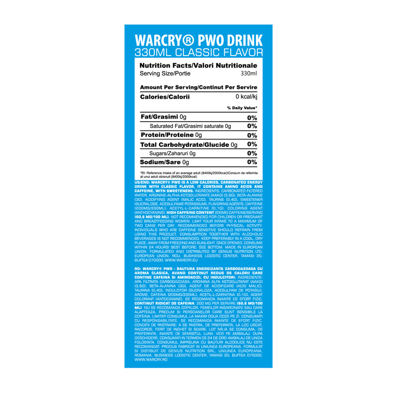 Incarca imaginea in galerie, WARCRY® PRE-WORKOUT 330ML
