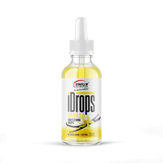 iDROPS 30ml - Indulcitor fara calorii, stabil la temperaturi ridicate, ideal pentru gatit si copt, care nu afecteaza nivelul de zahar din sange, potrivit pentru persoanele cu sensibilitate la insulina cu aroma de vanilla