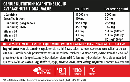 iCARNITINE LIQUID 1000ML